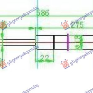 AMORTIZER GEPEK VRATA (586L-100N)