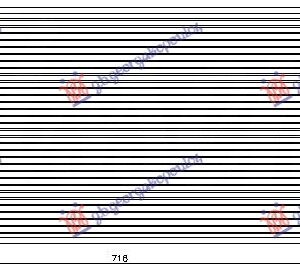 HLADNJAK KLIME 1.3/1.6 BENZIN (713x353x16)