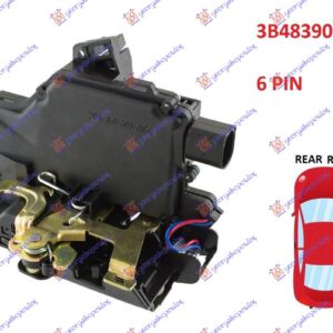 BRAVA ZADNJIH VRATA (CENTRALNO ZAKLJUCAVANJE) (6pins) (A KVALITET)