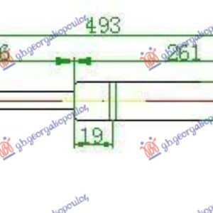 AMORTIZER GEPEK VRATA -00 (492L-470N)