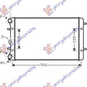 HLADNJAK MOTORA 1.4/1.6i 16V - 1.9 TDI ( /-AC) (65x37.8)