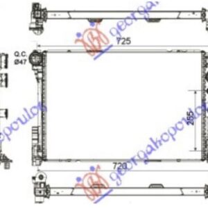 HLADNJAK MOTORA 3.0/3.5 BENZIN / 2.1/2.2-3.0 Cdi (64x43x3.4) (KOYO)
