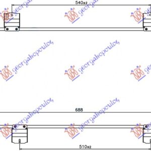 HLADNJAK KLIME 2.2 CDTi (685x37x16)