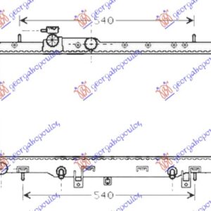 HLADNJAK MOTORA 1.6/2.0/2.5 BENZIN (AUTO) ( /-AC) (340x692x16)