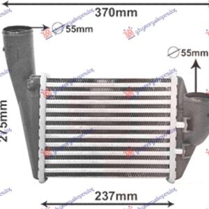 HLADNJAK INTERKULERA 2.4-2.7 BENZIN (215x172) (DESNO)