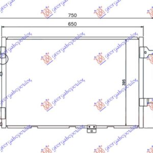 HLADNJAK KLIME 2.5 Tdi DIZEL (590x420x16) 2001-