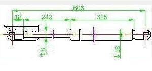 AMORTIZER GEPEK VRATA (603L-400N)