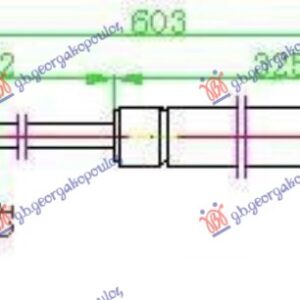 AMORTIZER GEPEK VRATA (603L-400N)
