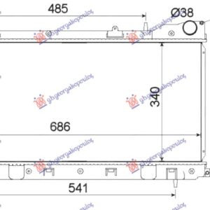 HLADNJAK MOTORA 2.0 S TURBO (MAN) (340x689x16)