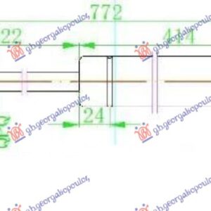 AMORTIZER GEPEK VRATA (772L-630N)