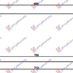 HLADNJAK KLIME 2.4 BENZIN - 2.5 TD (733x330x16) CEV 15.2mm