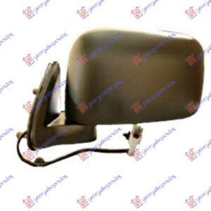 RETROVIZOR ELEKTRICNI CRNI (DUPLA KABINA/4 VRATA) (KONVEKSNO STAKLO)