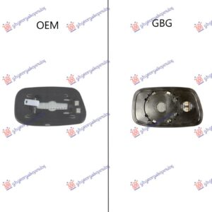 STAKLO RETROVIZORA SA GREJACEM (OKRUGLO KACENJE) (SAMO ZA ZAMENSKI RETROVIZOR)