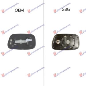 STAKLO RETROVIZORA SA GREJACEM (OKRUGLO KACENJE) (SAMO ZA ZAMENSKI RETROVIZOR)